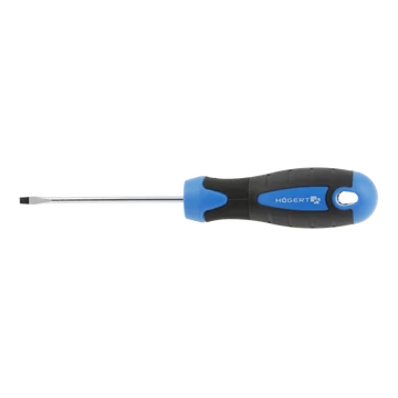 Csavarhúzó mágneses, lapos fejű fejű, SL3 x 75 mm szár, HÖGERT HT1S001