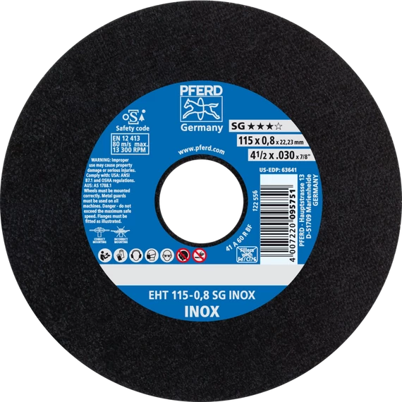 Vágókorong EHT 115-0,8 SG INOX
