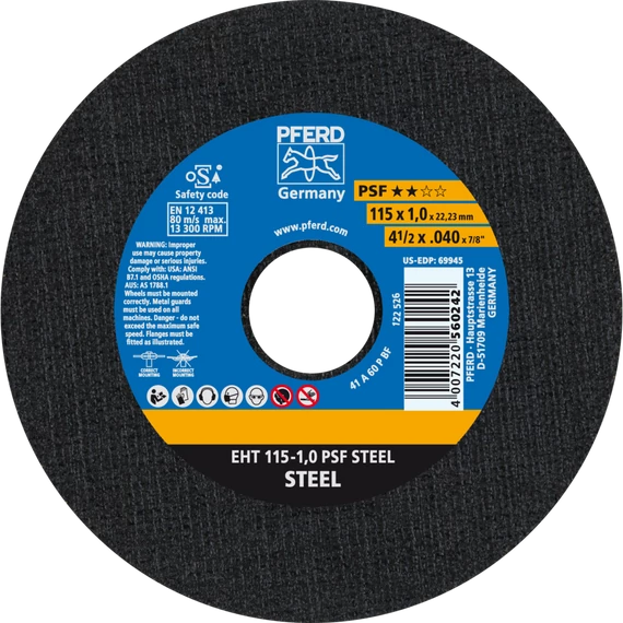 Vágókorong EHT 115-1,0 PSF STEEL