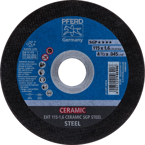 Vágókorong EHT 115-1,6 CERAMIC SGP STEEL