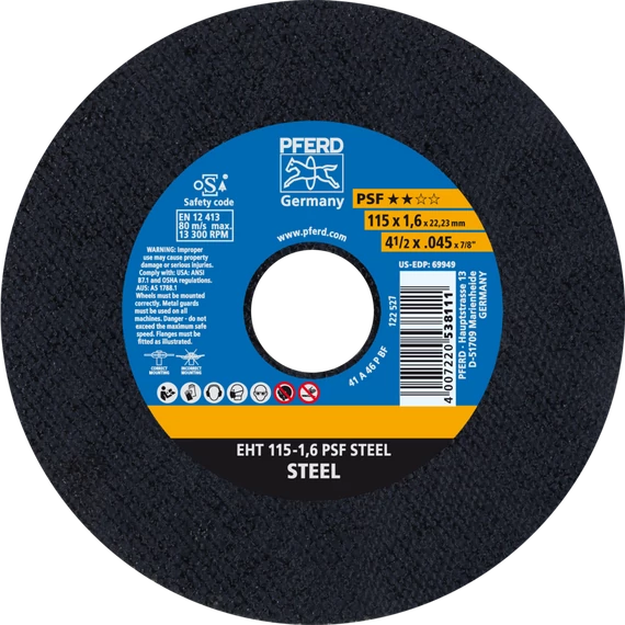 Vágókorong EHT 115-1,6 PSF STEEL