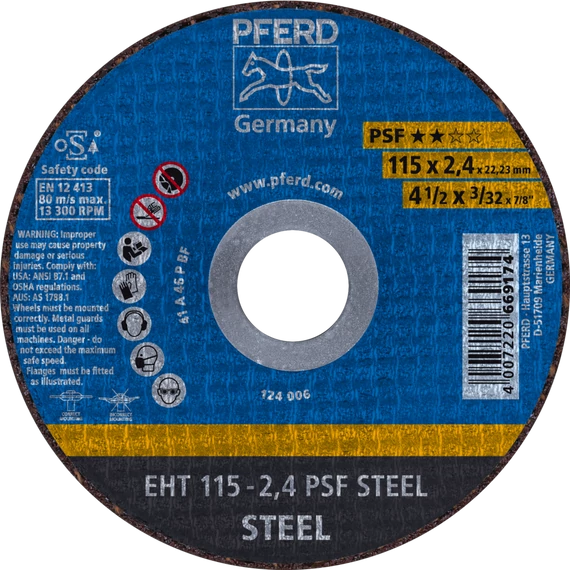 Vágókorong EHT 115-2,4 PSF STEEL