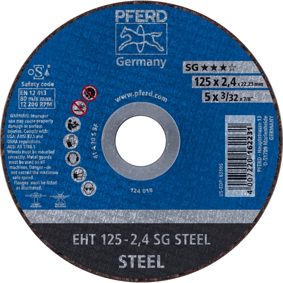 Vágókorong EHT 125-2,4 SG STEEL