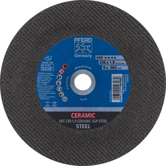 Vágókorong EHT 230-1,9 CERAMIC SGP STEEL