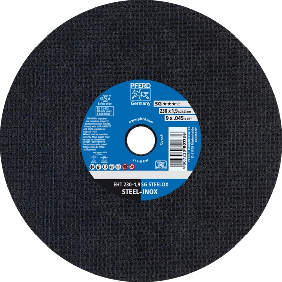Vágókorong EHT 230-1,9 SG STEEL