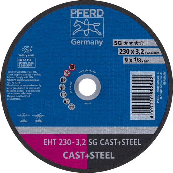 Vágókorong EHT 230-3,2 SG CAST+STEEL